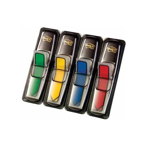 Post-It Index Post-it Index pijltjes, ft 12 x 43 mm, set van 4 kleuren, 24 pijltjes per kleur