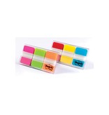 Post-It Index Post-it Index Strong, ft 25,4 x 38 mm, set van 3 kleuren (roze, groen en oranje), 22 tabs per kleur