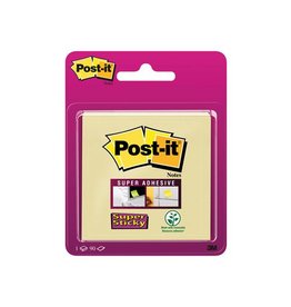Post-It Super Sticky Post-it Super Sticky notes, 90 vel, ft 76 x 76 mm, geel