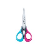 Maped Maped schaar Sensoft, ft 13 cm, links, ronde punt, RVS, geassorteerde kleuren, blister van 1 stuk