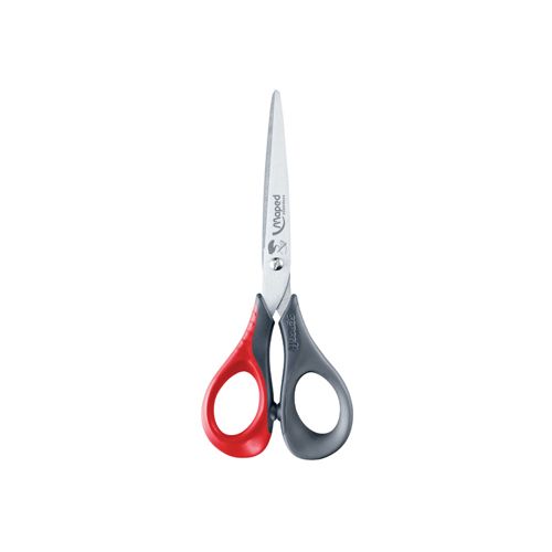 Maped Maped schaar Sensoft, ft 16 cm, links, scherpe punt, RVS, geassorteerde kleuren, blister van 1 stuk