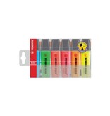 Stabilo STABILO BOSS ORIGINAL markeerstift, etui van 6 stuks in geassorteerde kleuren