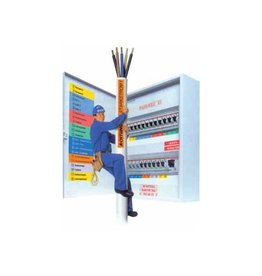 Brother Brother M tape voor P-Touch 9 mm, niet-gelamineerd, zwart op wit