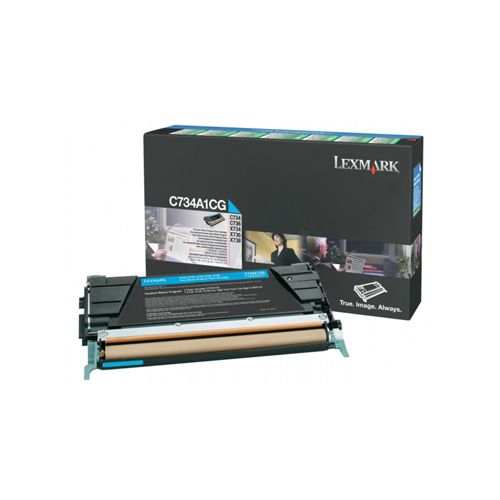 Lexmark Lexmark C734A1CG toner cyan 6000 pages return (original)