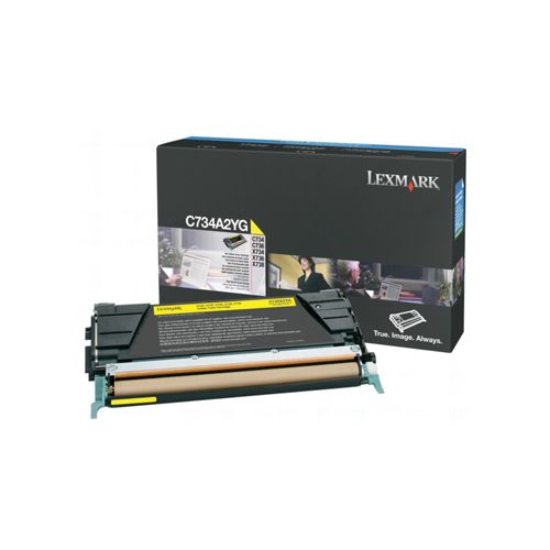 Lexmark Lexmark C734A1YG toner yellow 6000 pages return (original)