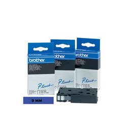 Brother Brother TC tape voor P-Touch 9 mm, zwart op blauw [20st]