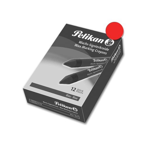 Pelikan Pelikan vetkrijt 772 rood, doos van 12 stuks