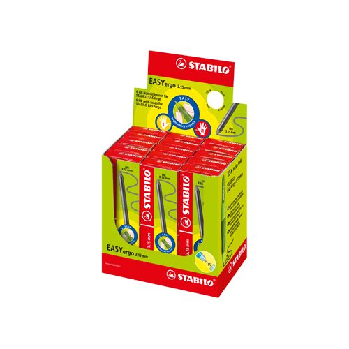 Stabilo STABILO EASYergo potloodstift, 3,15 mm, HB, doosje van 6 stuks