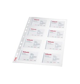 Leitz Leitz showtas ft A4 voor visitekaartjes, uit PP, pak van 10 stuks, 11-gaats perforatie