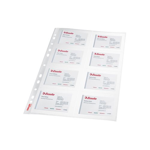 Leitz Leitz showtas ft A4 voor visitekaartjes, uit PP, pak van 10 stuks, 11-gaats perforatie