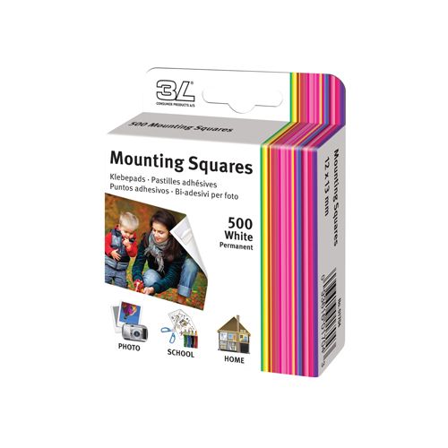 3L Consumer Products 3L fotokleefstrips, 12x13 mm, doos van 500 stuks