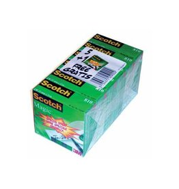 Scotch Scotch plakband Magic  Tape ft 19 mm x 33 m, pak van 6 rollen