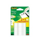 Scotch Scotch Magic plakband Ft 19 mm x 15 m 2 + 1 gratis