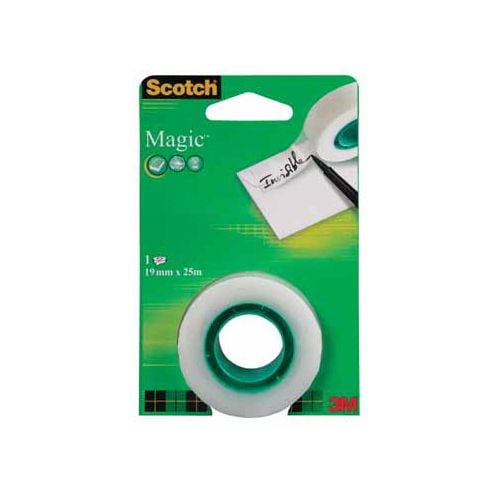 Scotch Scotch plakband Magic Tape 19mmx25 m, blister met 1 rolletje