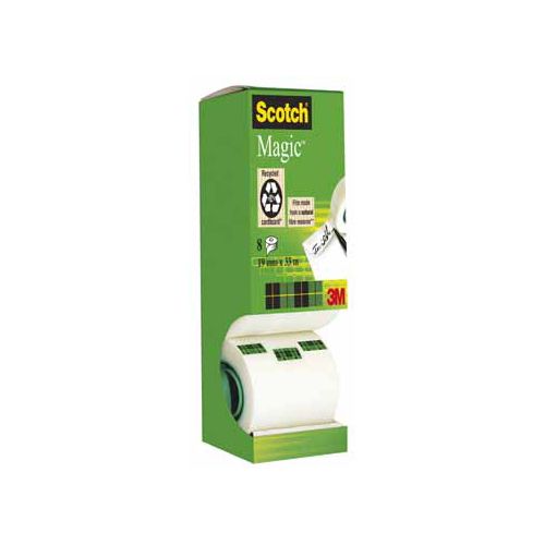 Scotch Scotch plakband Scotch Magic Tape 8 rol. waarvan 1