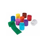 Folia Folia crêpepapier, ft 100 x 5 cm, op rol,  geassorteerde kleuren, pak van 10 stuks