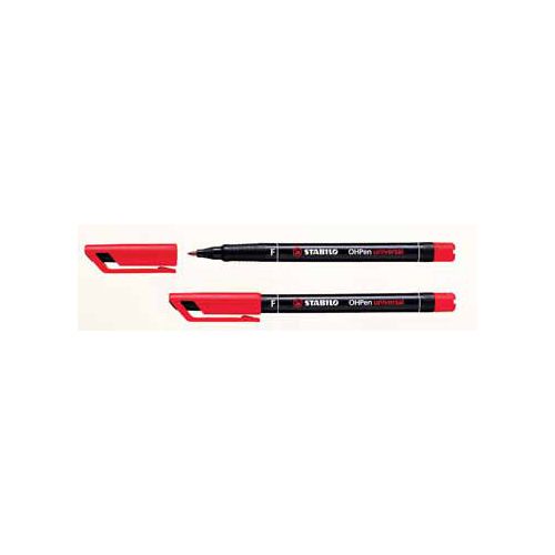 Stabilo STABILO OHPen universal, OHP-marker, permanent, fijn 0,7 mm, rood