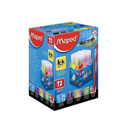 Maped Maped Viltstift Color'Peps 72 stiften in een kartonnen doos (classpack)