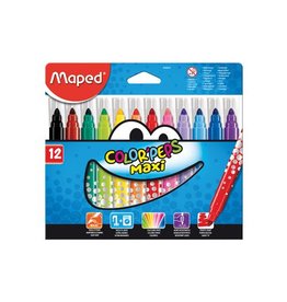 Maped Maped viltstift Color'Peps Jumbo Early Age, etui van 12 stuks, assorti