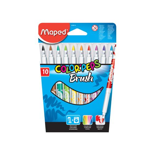 Maped Maped penseelstift Brush, 10 stuks in een kartonnen etui
