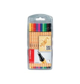 Stabilo Stabilo fineliner Point 88 etui van 10st in assorti