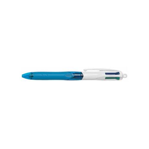 Bic Bic 4 Colours Grip 4-kleurenbalpen, medium, klassieke inktkleuren, lichaam blauw