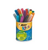 Bic Kids Bic Kids Viltstift Visacolor XL Ecolutions 18 stiften in een metalen pot