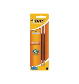 Bic Bic balpenvulling Atlantis blauw, schrijfbreedte 1 mm, blister met 2 stuks