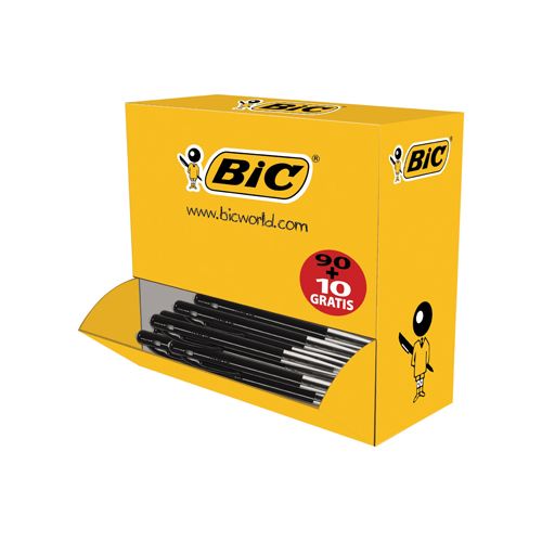 Bic Bic balpen M10 Clic voordeelpak zwart