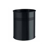 Durable Durable metalen papiermand 15 l, smalle perforatie, zwart