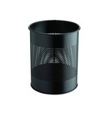 Durable Durable metalen papiermand 15 l, perforatie, zwart