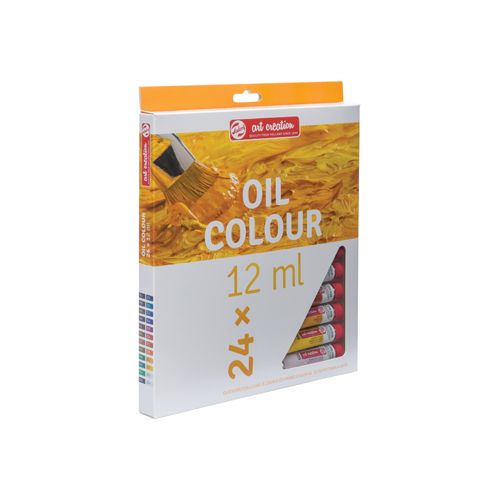 Talens Talens Art Creation olieverf tube van 12 ml, set van 24 tubes in geassorteerde kleuren