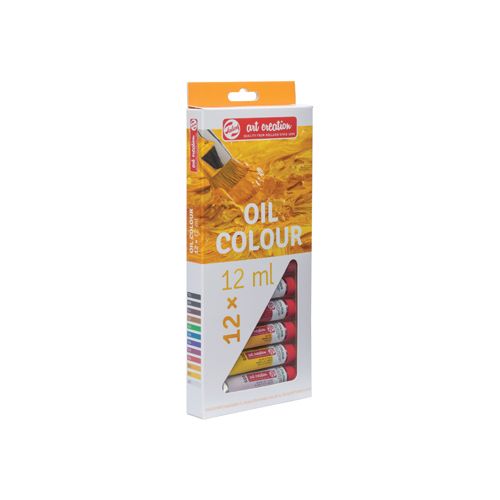 Talens Art Creation Talens Art Creation olieverf tube van 12 ml, set van 12 tubes in geassorteerde kleuren