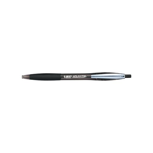 Bic Bic balpen Atlantis Soft 1 mm, zwart — levering per 12