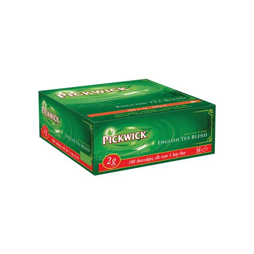 Pickwick Pickwick thee, English Tea Blend, 100 stuks van 2 gram