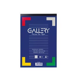 Gallery Gallery schrijfblok, A4, geruit 5 mm, blok van 100vel
