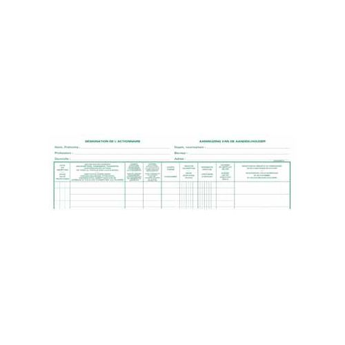 Exacompta Exacompta aandeelhouders, ft 24 x 32 cm, tweetalig, voor NV