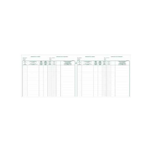 Exacompta Exacompta effectenregister, ft 24 x 32 cm, tweetalig, voor BVBA