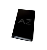 Apli Apli Visitekaartenmap, Ft 27,5 x 12 cm, voor 160 kaarten, zwart
