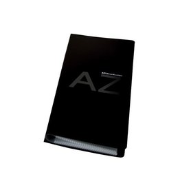 Apli Apli Visitekaartenmap, Ft 27,5 x 12 cm, voor 160 kaarten, zwart