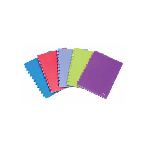 Atoma Atoma Trendy schrift, ft A4, 144 bladzijden, PP, commercieel geruit, geassorteerde kleuren