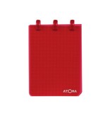 Atoma Atoma Trendy notitieboekje, ft A7, 120 bladzijden, PP, geruit 5 mm, geassorteerde kleuren
