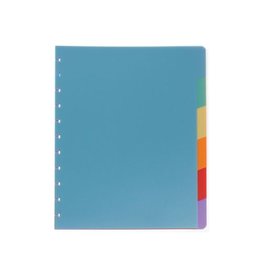 Atoma Atoma tabbladen, voor A4 schriften, uit PP, set van 6, geassorteerde kleuren
