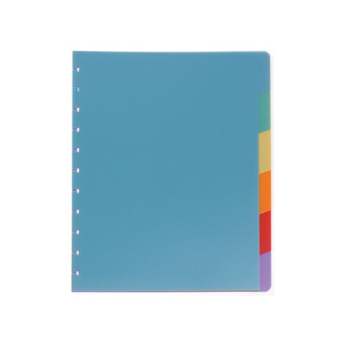 Atoma Atoma tabbladen, voor A4+ schriften, uit PP, set van 6, geassorteerde kleuren