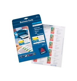 Avery Zweckform P250 Visite Q&C Col Laser 220G [1st]