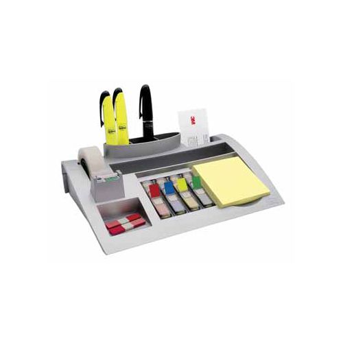 Post-it Post-it Index bureau organizer, inclusief notes, zilver