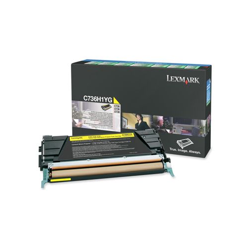 Lexmark Lexmark C736H1YG toner yellow 10000 pages return (original)