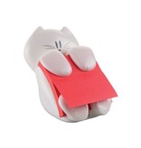 Post-It Super Sticky Post-it Super Sticky Z-notes dispenser, kat, voor ft 76 x 76, met 1 blok van 90 blaadjes rood