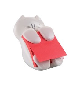 Post-It Super Sticky Post-it Super Sticky Z-notes dispenser, kat, voor ft 76 x 76, met 1 blok van 90 blaadjes rood