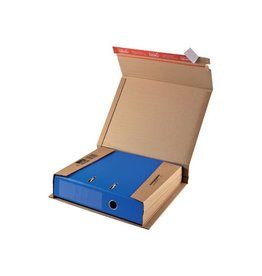 Colompac verzenddoos voor ordners CP050, ft 32 x 29 x 3,5-8 cm, bruin
